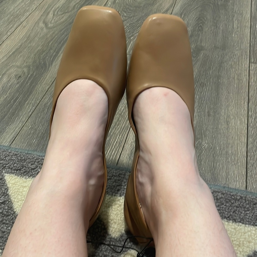 Women’s Size 10 Brown Slip-On Shoes Flats Time and Tru